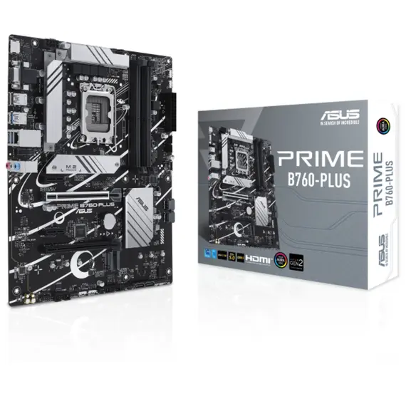 ASUS PRIME B760-PLUS - Motherboard, Intel B760, LGA 1700, ATX