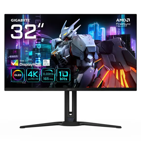 GIGABYTE AORUS FO32U - 31.5” Gaming Monitor, 4K Ultra HD, OLED, Black