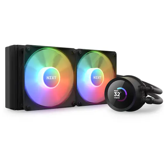 NZXT Kraken 240 - RGB Processor All-in-one liquid cooler, 12cm, 1 pc(s), Black