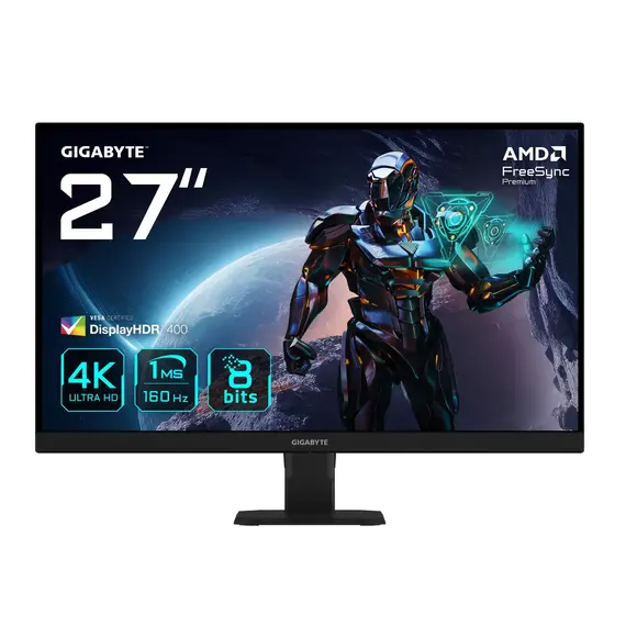 GIGABYTE GS27U - 27” Gaming Monitor, 4K Ultra HD, 160Hz, IPS, Black