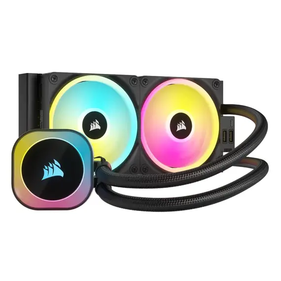 Corsair iCUE LINK H100i RGB - AIO Liquid CPU Cooler, Black