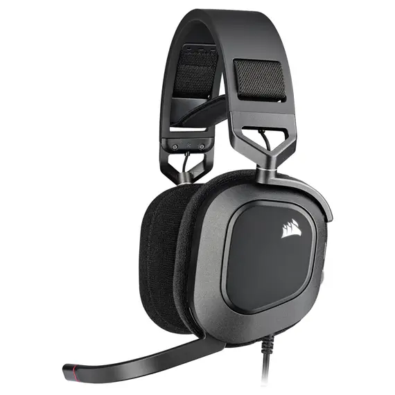 Corsair HS80 - Wired Gaming Headset, USB 2.0, RGB, Carbon