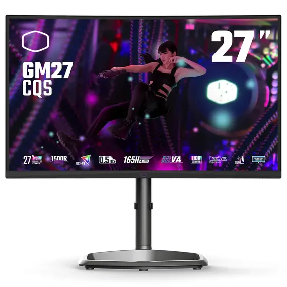 CoolerMaster CMI-GM27-CQS - 27" Gaming Monitor, VA, WQHD, 170Hz, Curved