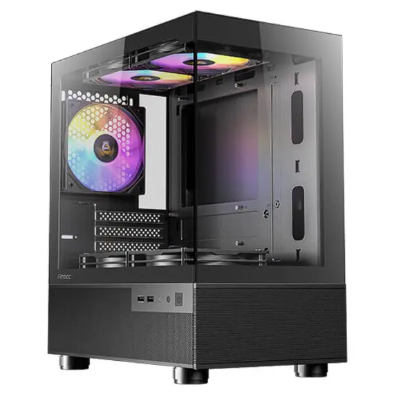 Antec CX200M RGB Elite - Gaming PC Case, Black