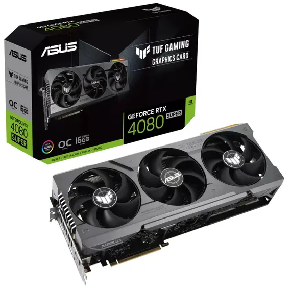 ASUS TUF Gaming TUF-RTX4080S-O16G-GAMING - Video Card, NVIDIA, GeForce RTX 4080 SUPER, 16GB, GDDR6X
