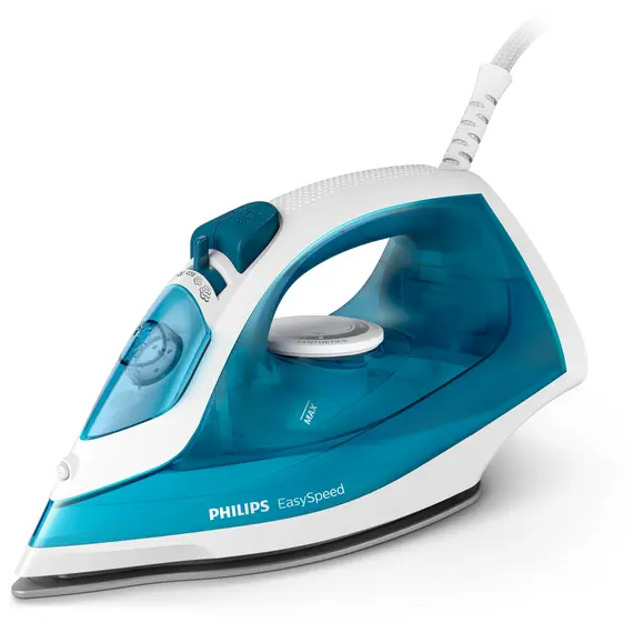 Philips EasySpeed GC1744/20 - Dry & Steam Iron, Non-stick Sleplate, 2000W, Blue, White