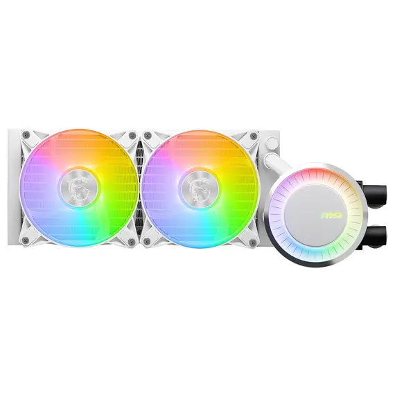 MSI MAG CORELIQUID E240 WHITE - Computer Cooling System, Motherboard, Processor Liquid Cooling Kit, 12cm
