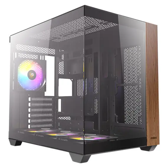 Antec CX800 RGB - Gaming PC Case, Wood, Black