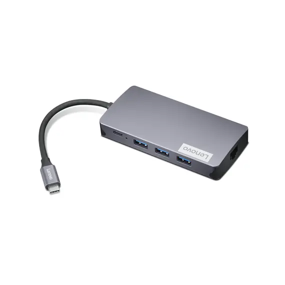 Lenovo GX91M73946 - Laptop Dock/Port Replicator, Wired, USB 3.2 Gen 1 (3.1 Gen 1) Type-C, Grey