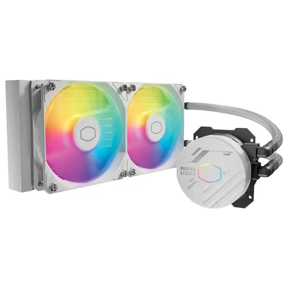 CoolerMaster 240L Core ARGB - CPU Liquid Cooler, White