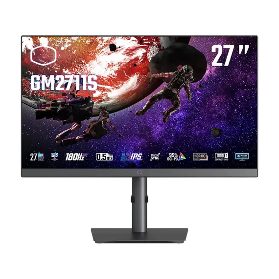 Cooler Master Gaming GM2711S - 27" Monitors, Quad HD, LED, Black