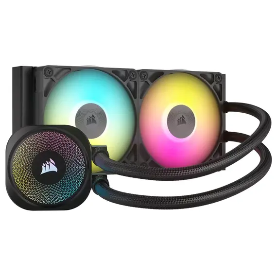 Corsair iCUE LINK TITAN 240 RX RGB - AIO Liquid CPU Cooler, Black