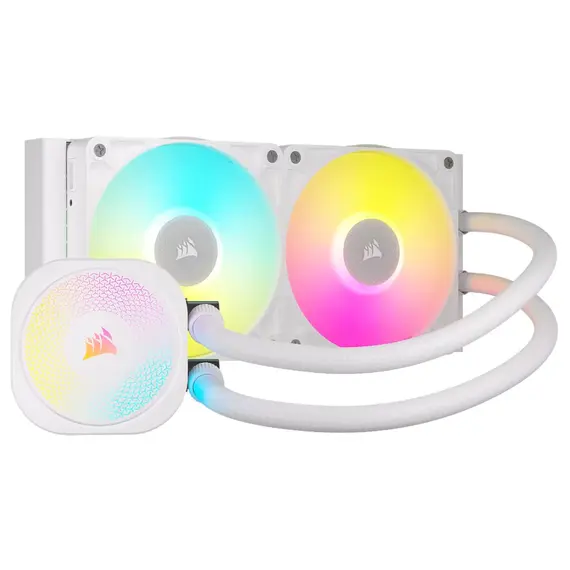 Corsair iCUE LINK TITAN 240 RX RGB - AIO Liquid CPU Cooler, White