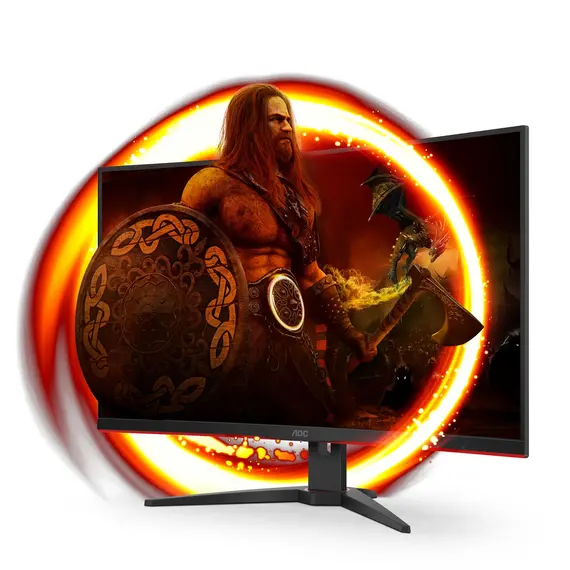 AOC G2 C32G2ZE-BK - 31.5" Gaming Monitor, Full HD, LED, 240Hz, Black, Red