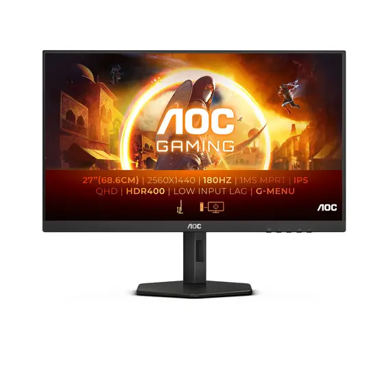 AOC Q27G4X - 27" Gaming Monitor, Quad HD, Fast IPS, Black