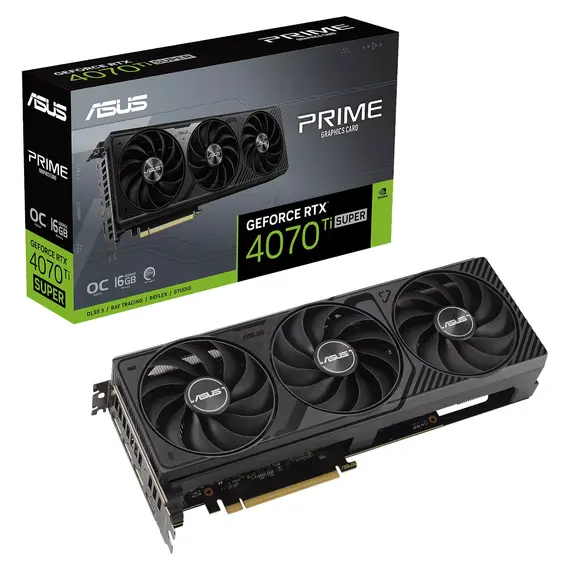 ASUS Prime OC Edition - Video Card, NVIDIA, GeForce RTX 4070 Ti SUPER, 16GB, GDDR6X