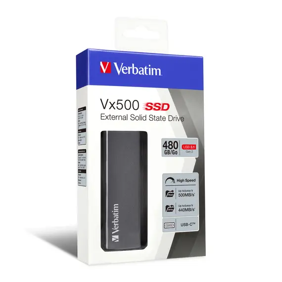 Verbatim Vx500 - 480GB External SSD, USB 3.1 Gen 2, изображение 4