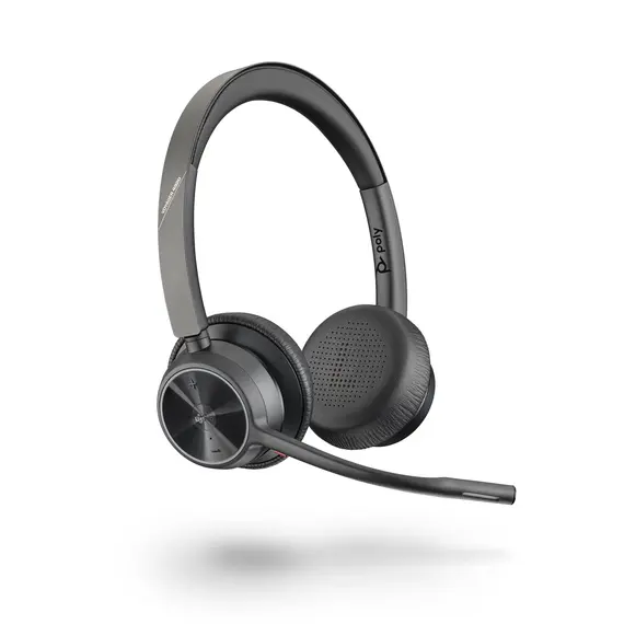 POLY Voyager 4320 UC Headset Wireless Head-band Office/Call center USB ...
