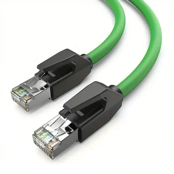 Vention IBPGAH - CAT6a SFTP Cable, Industrial Flexible Patch, 0.2M, Green