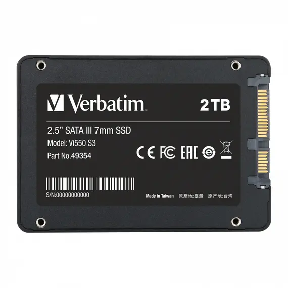 Verbatim Vi550 S3 - 2TB SSD, Serial ATA III, 2.5", 2 image