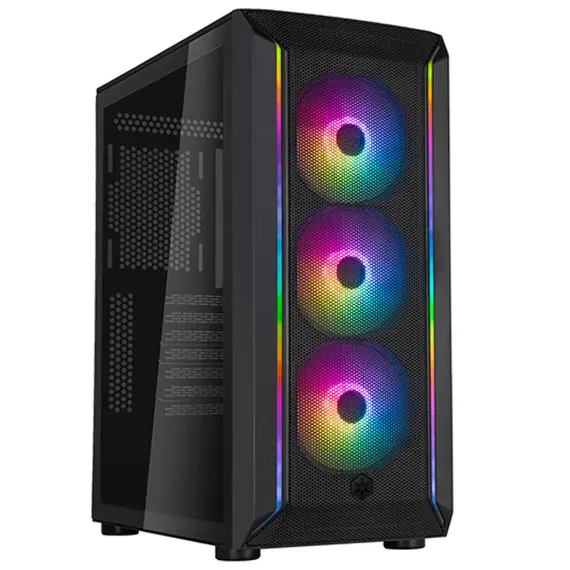SilverStone FARA 511Z - Gaming PC Case, Black