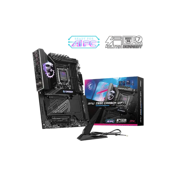MSI MPG Z890 CARBON WIFI - Motherboard, Intel Z890, LGA 1851 (Socket V1), ATX