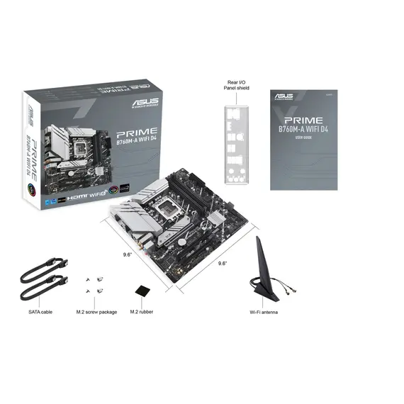 ASUS PRIME B760M-A WIFI D4 - Motherboard, Intel B760, LGA 1700, micro ATX, image 6