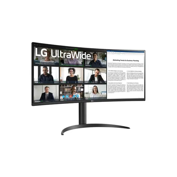 LG 34WR55QK-B - 34" Monitor, Wide Quad HD, VA, Black, 2 image