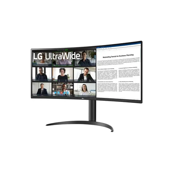 LG 34WR55QK-B - 34" Monitor, Wide Quad HD, VA, Black, 3 image