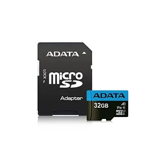 ADATA AUSDH32GUICL10A1-RA1 Memory Card - 32GB, MicroSDHC, UHS-I, Black, Blue