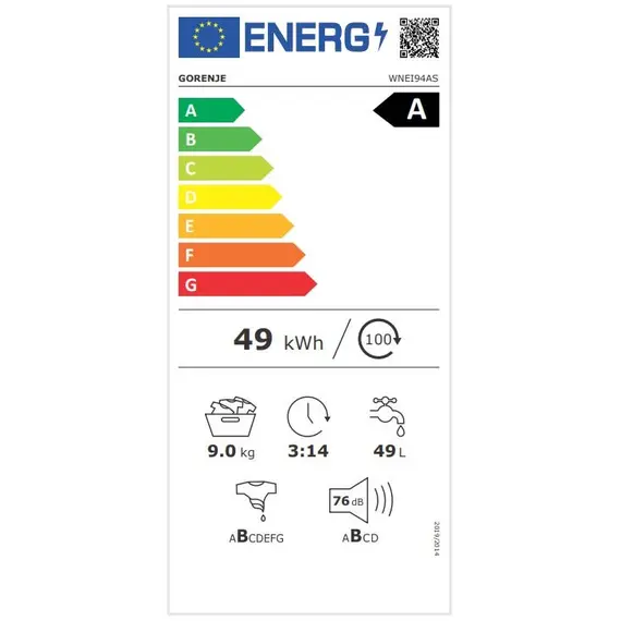 Gorenje WNEI94AS Washing Machine - 1YR, image 10