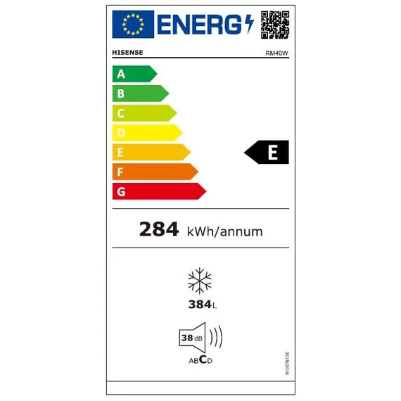 Hisense RM40W Refrigerator - 384 L, E, 1YR, image 3