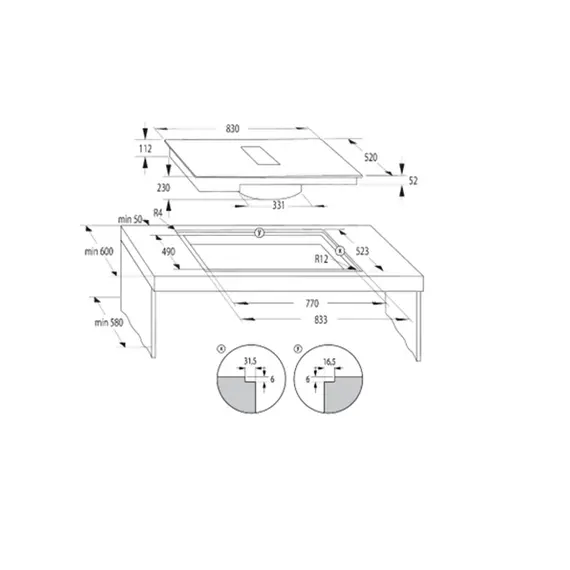 Gorenje 738958 Induction Hob - 4 Zones, A++, 230 mm, Black, 1YR, image 7