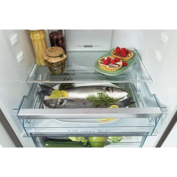 Gorenje 736286 Fridge Freezer - 331 L, E, 2000 mm, Grey, Metallic, White, 1YR – מקרר, תמונה 17