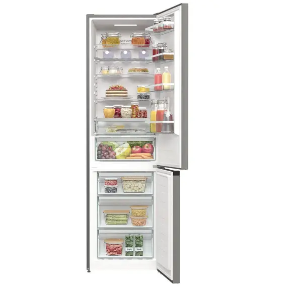 Gorenje 736286 Fridge Freezer - 331 L, E, 2000 mm, Grey, Metallic, White, 1YR – מקרר, תמונה 13