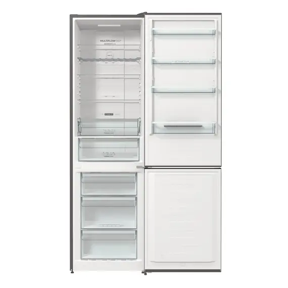 Gorenje 736286 Fridge Freezer - 331 L, E, 2000 mm, Grey, Metallic, White, 1YR – מקרר, תמונה 11
