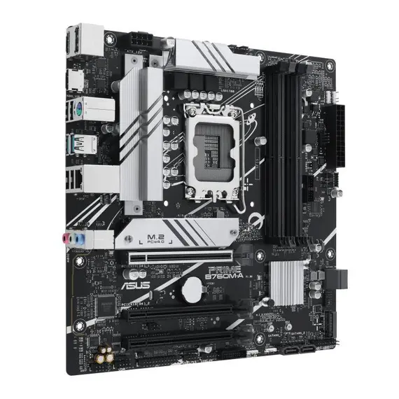 ASUS 90MB1EK0-M1EAYC PRIME B760M-A-CSM Motherboard - LGA 1700, Intel B760, Micro-ATX, 1YR, image 2