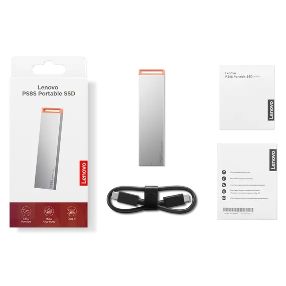 Lenovo GXB1T57741 SSD Drive - 2TB, USB Type-C, 8.9 mm, Grey, 1YR, image 5