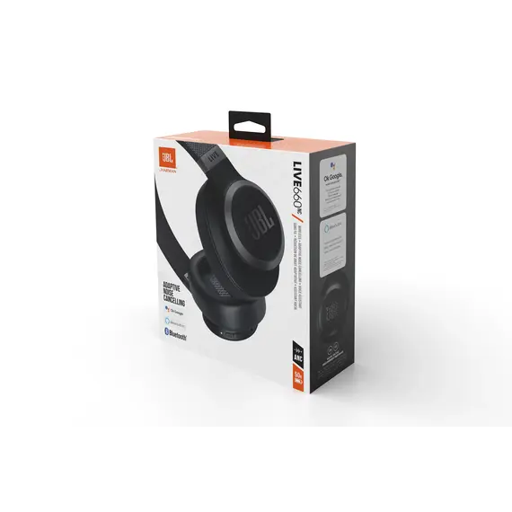 JBL Live 660NC - Wireless Over-ear Headphones, Black, изображение 6