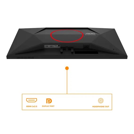 AOC G4 27G4HRE - Computer Monitor, 27", Full HD, LED, Black, Red, 4 image
