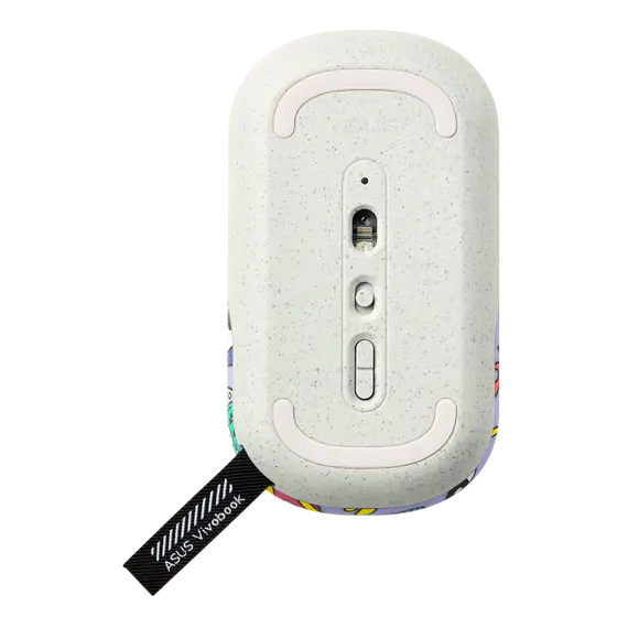 ASUS Marshmallow MD100 Steven Harrington Edition Mouse, Office, Ambidextrous, RF Wireless + Bluetooth, Optical, 1600DPI, 4 image