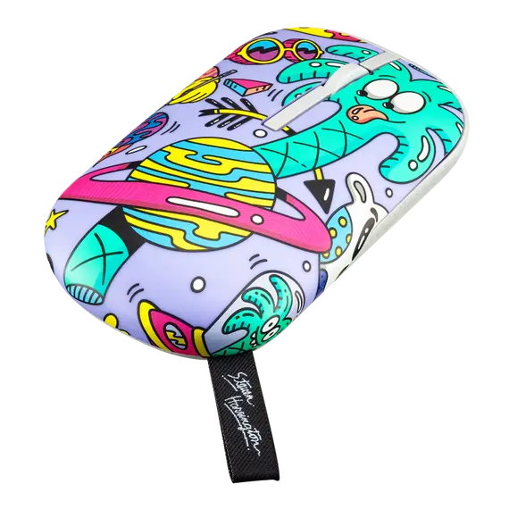 ASUS Marshmallow MD100 Steven Harrington Edition Mouse, Office, Ambidextrous, RF Wireless + Bluetooth, Optical, 1600DPI, 5 image