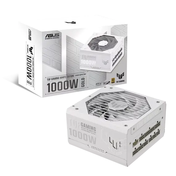 ASUS 90YE00S5-B0NA00 Power Supply Unit - 1000W, 80+ Gold, ATX, White, 1YR