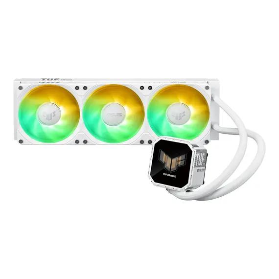 ASUS TUF Gaming LC III 360 ARGB, LCD - Processor All-in-one Liquid cooler, 12cm, 1pc(s), White, Product color: White, 2 image