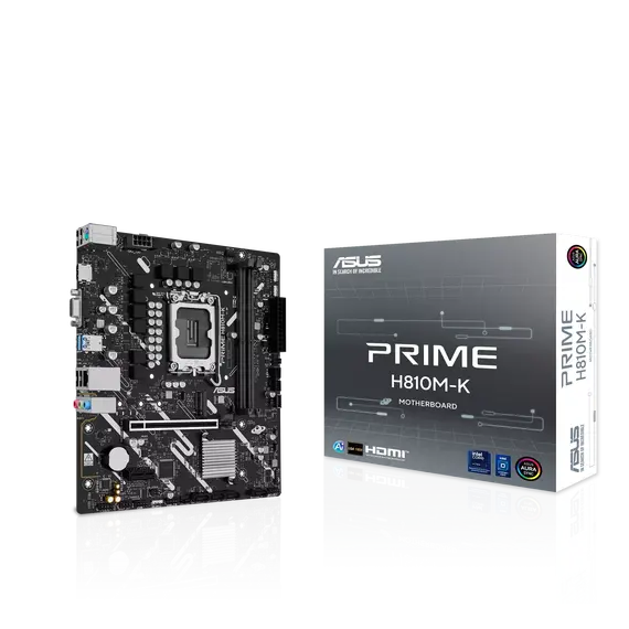 ASUS 90MB1N10-M0EAY0 PRIME H810M-K Motherboard - LGA1851, Intel H810, Micro-ATX, 1YR – לוח אם אסוס, תמונה 5