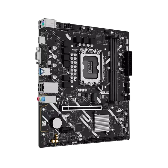 ASUS 90MB1N10-M0EAY0 PRIME H810M-K Motherboard - LGA1851, Intel H810, Micro-ATX, 1YR – לוח אם אסוס, תמונה 2
