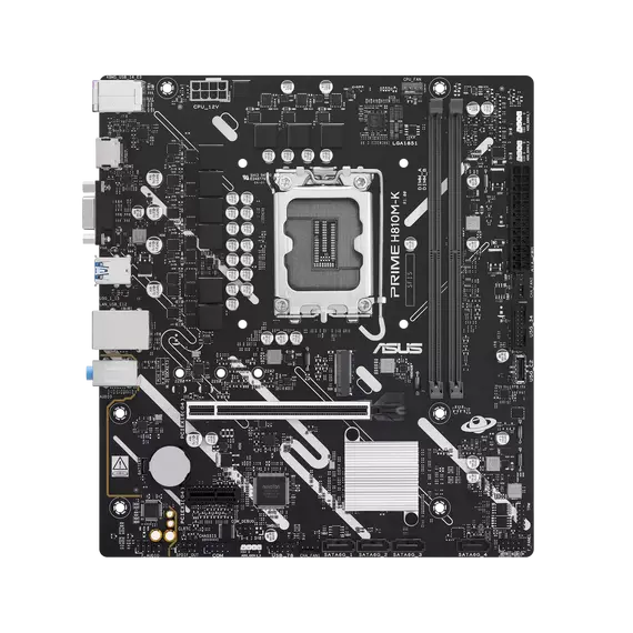 ASUS 90MB1N10-M0EAY0 PRIME H810M-K Motherboard - LGA1851, Intel H810, Micro-ATX, 1YR – לוח אם אסוס