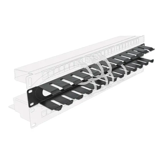 Delock 66550 - 1U/19 - Front Panel for Cable Management in a Communications Rack", 4 image
