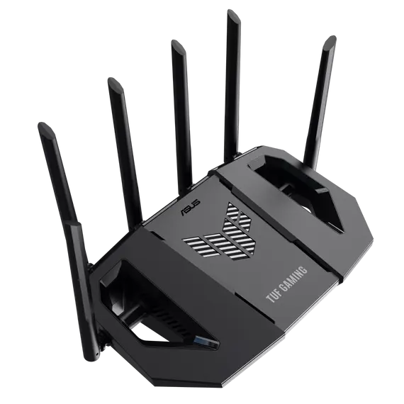 ASUS 90IG0A30-MO9C10 TUF Gaming BE9400 Tri Band WiFi 7 Router - 688+2882+5764 Mbps, USB port, Black, 1YR, 6 image