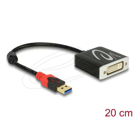 Delock Adapter USB 3.0 Type-A male > DVI female